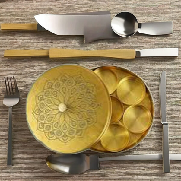 Stainless Steel GOLD PVD Flatware Set - Image 2