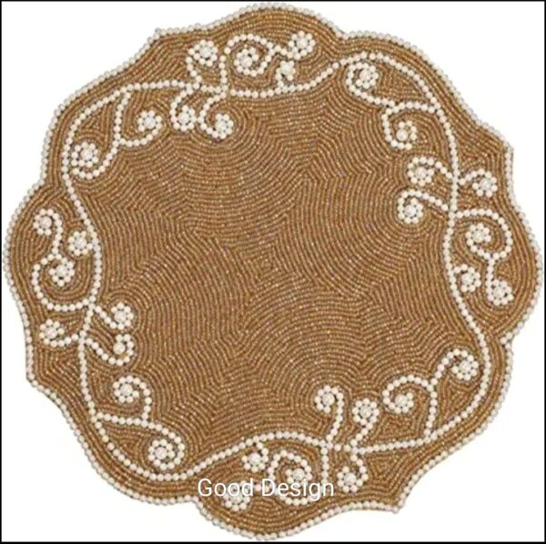 Handmade Beaded Placemat Runner - Image 4