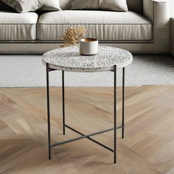 Natural Stone Top Side Table - Image 3