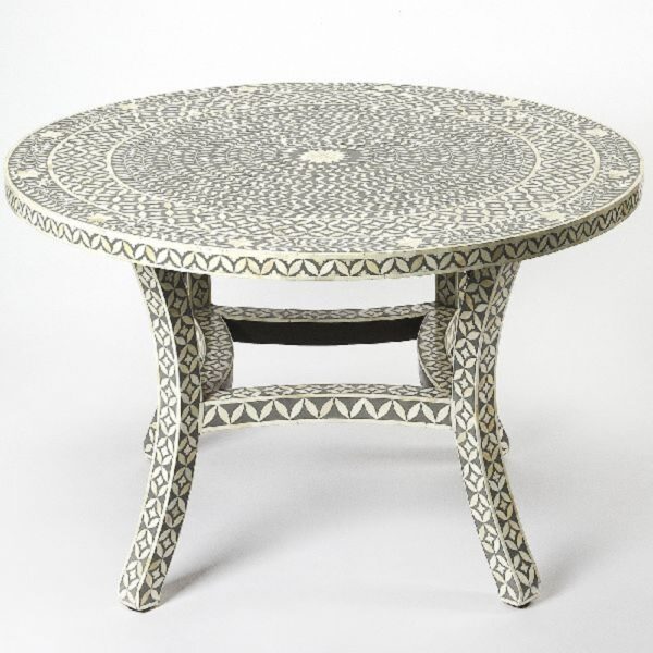 Bone & Resin Inlay Coffee Table - Image 4