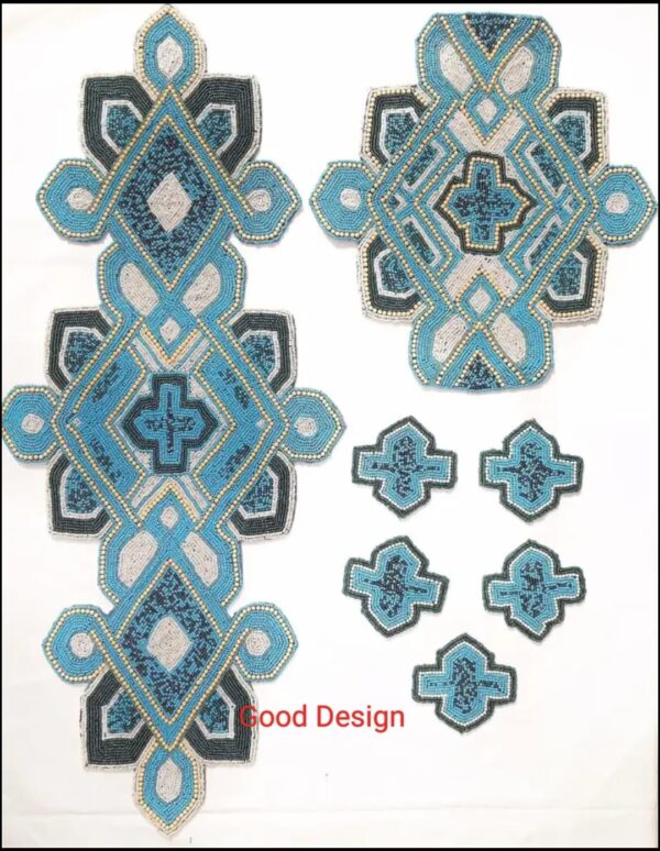 Handmade Beaded Placemat Runner - Image 3